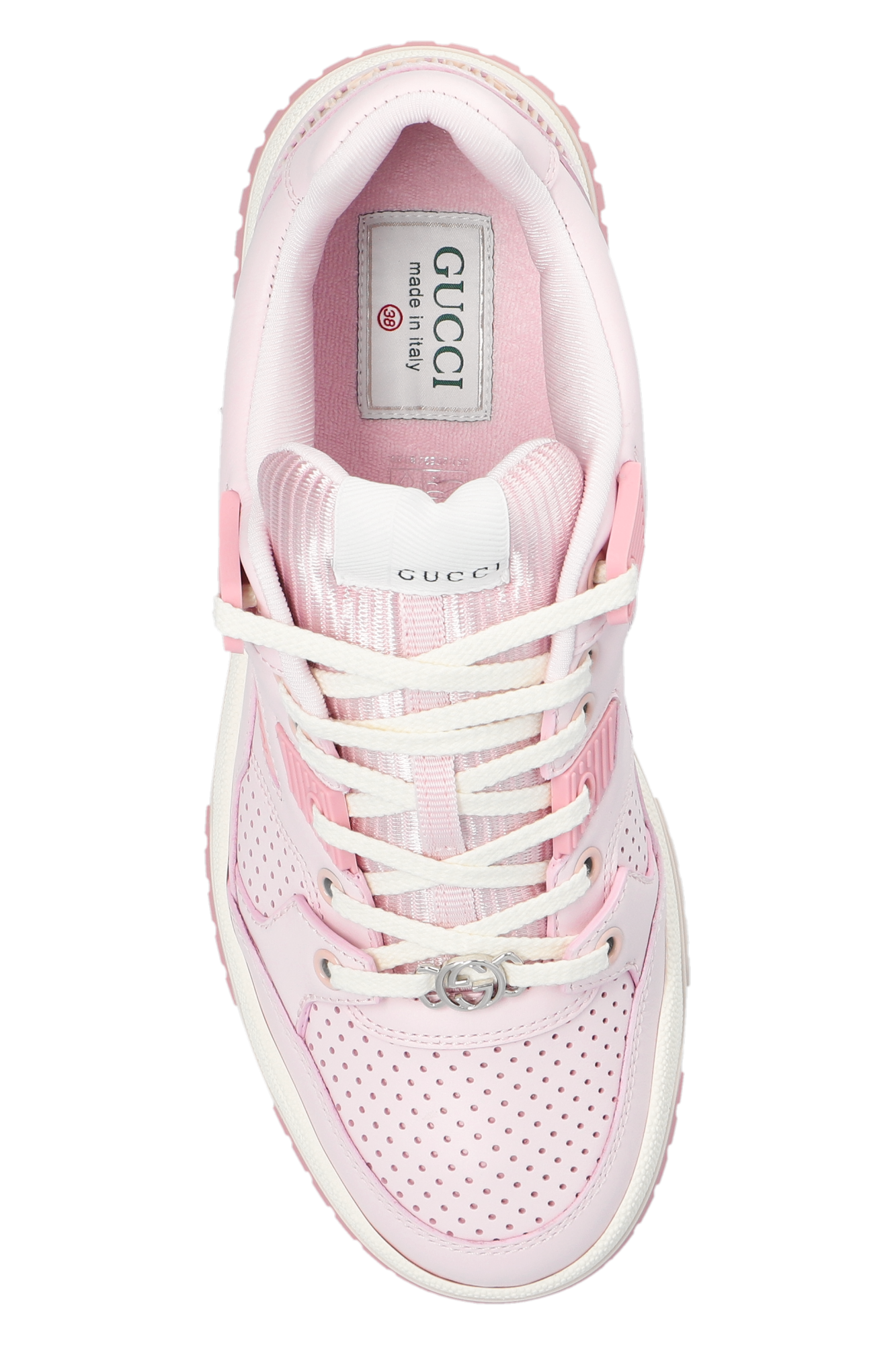 Shops womens pink gucci trainers